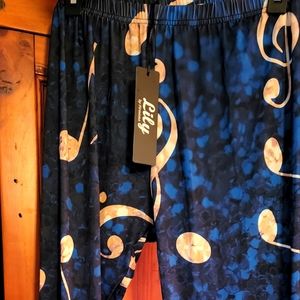 Musical Notes Leggings by Lily L/XL